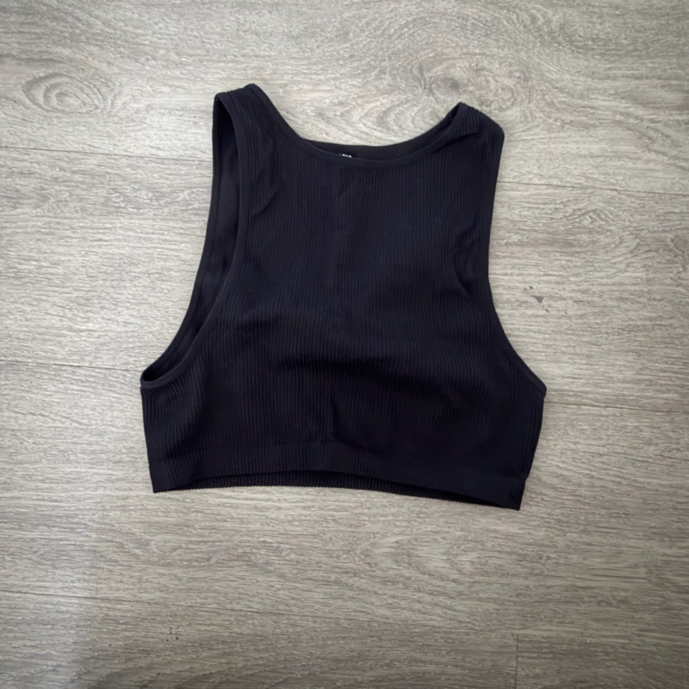 Glassons Black Sleeveless Crop Top